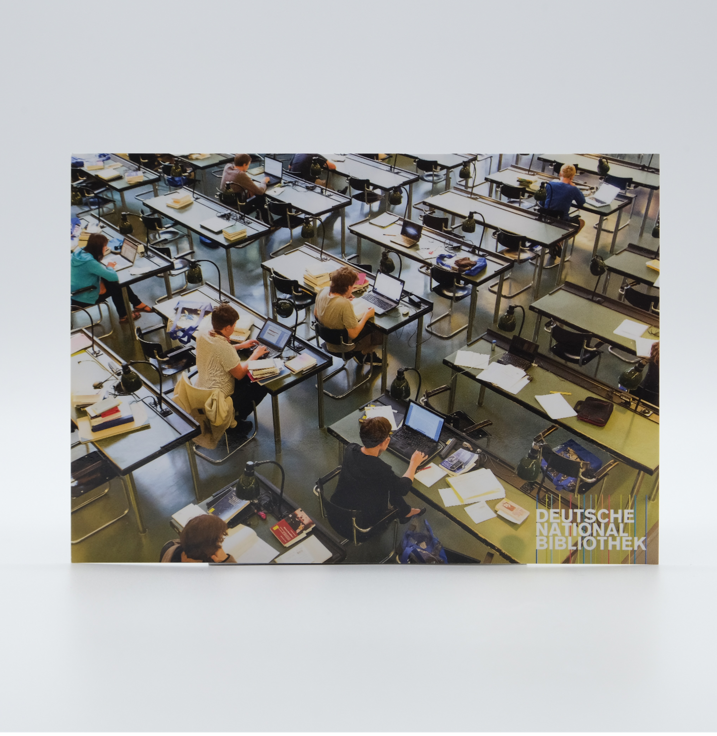 Postkarte - Lesesaal Naturwissenschaften, Leipzig