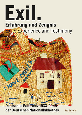 Das_Foto_zeigt_das_Buchcover_des_Buches_Exil_-_Erfahrung_und_Zeugnis._Auf_dem_Bild_ist_eine_bestickte_Tasche_zu_sehen.