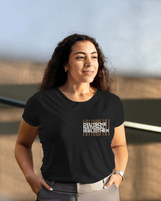 T-Shirt (Frauen) schwarz mit DNB Logo