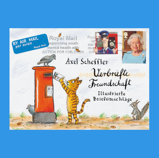 Publikation: Axel Scheffler, Verbriefte Freundschaft. Illustrierte Briefumschläge